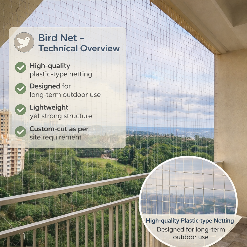 Bird Netting Installation Pune Balcony
